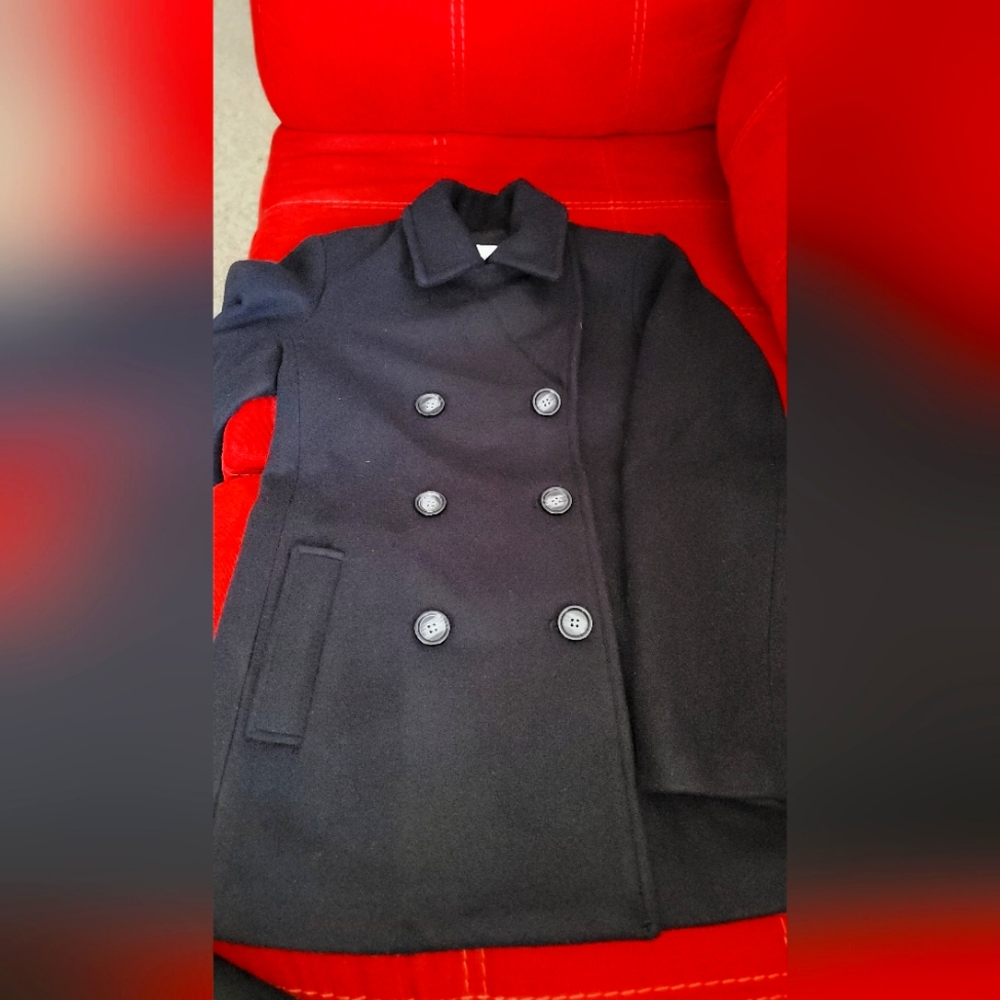 Old Navy Women's Wool Black Coat - XS
